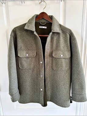 DEVOTED Gray Utility Jacket Size Medium Like New